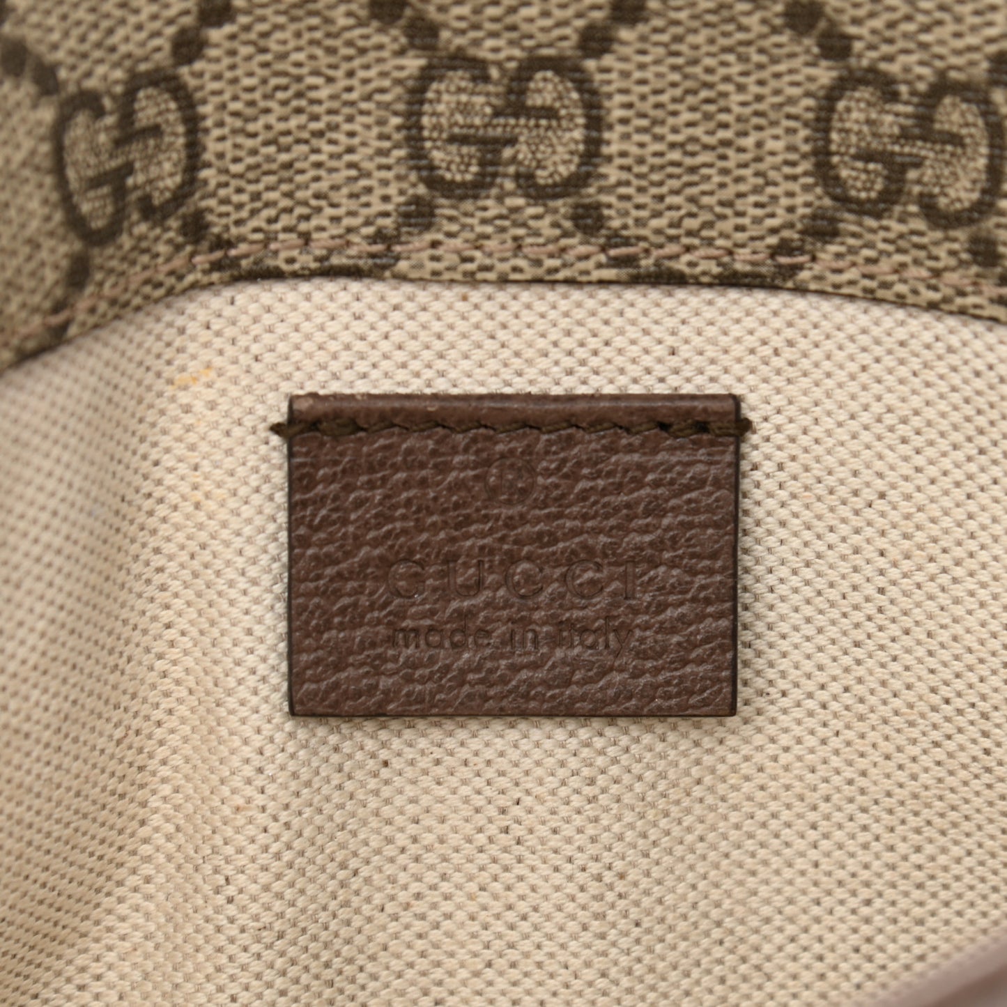 GG Supreme Monogram Neo Vintage Web Belt Bag Brown