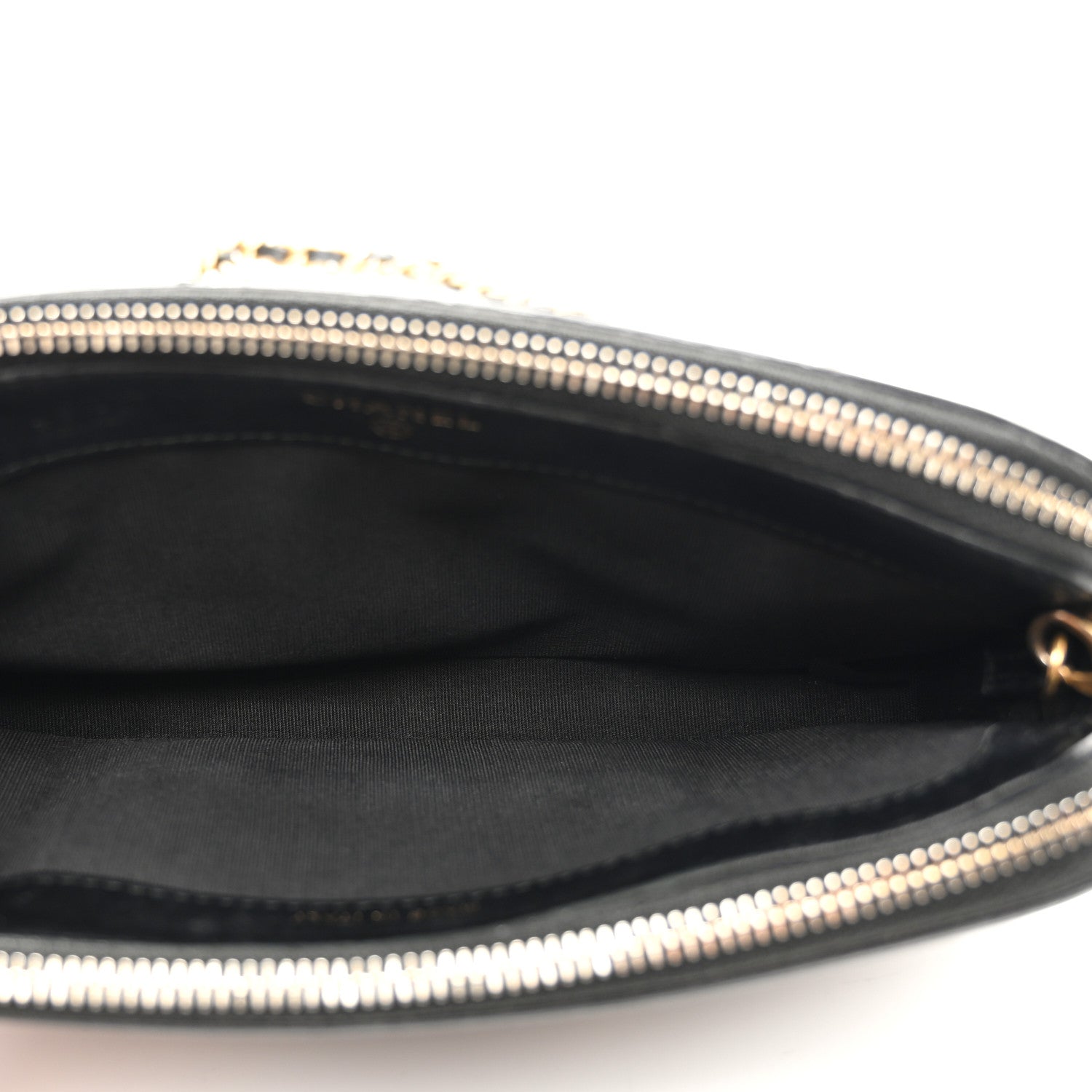 Chanel Caviar Quilted CC Filigree Clutch With Chain Black 5 of 13