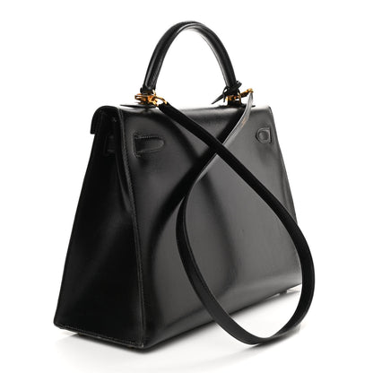 Hermes Box Kelly Sellier 32 Black 3 of 11