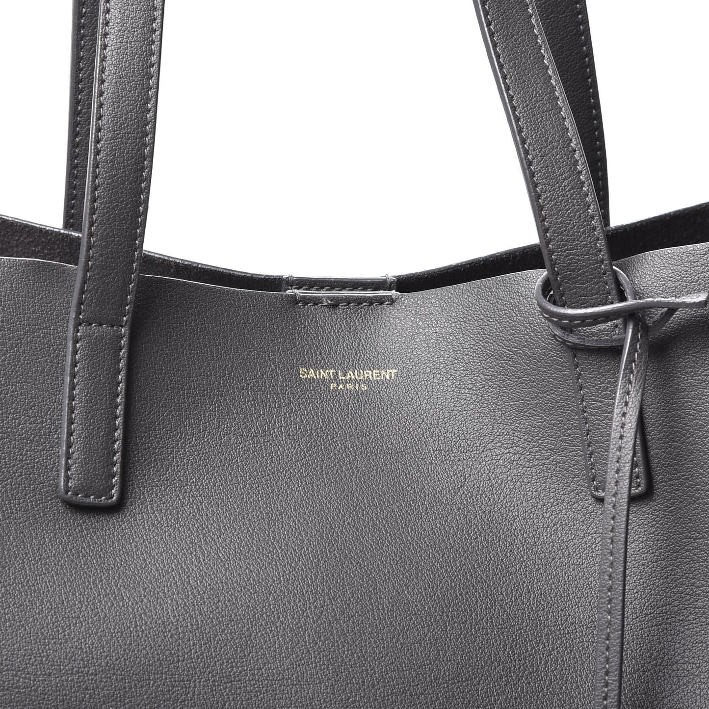 Calfskin Large Shopping Tote Dark Grey