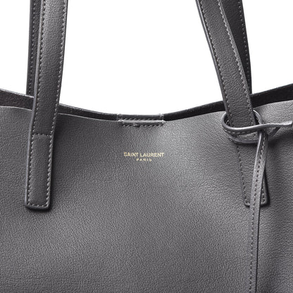 Saint Laurent Calfskin Large Shopping Tote Dark Grey 12 of 12