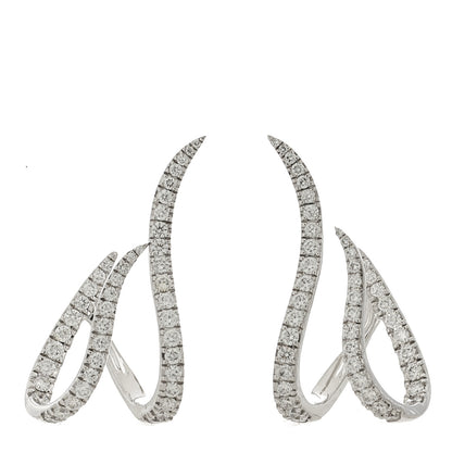 Messika 18K White Gold Diamond Gatsby Daisy Earrings 1 of 5