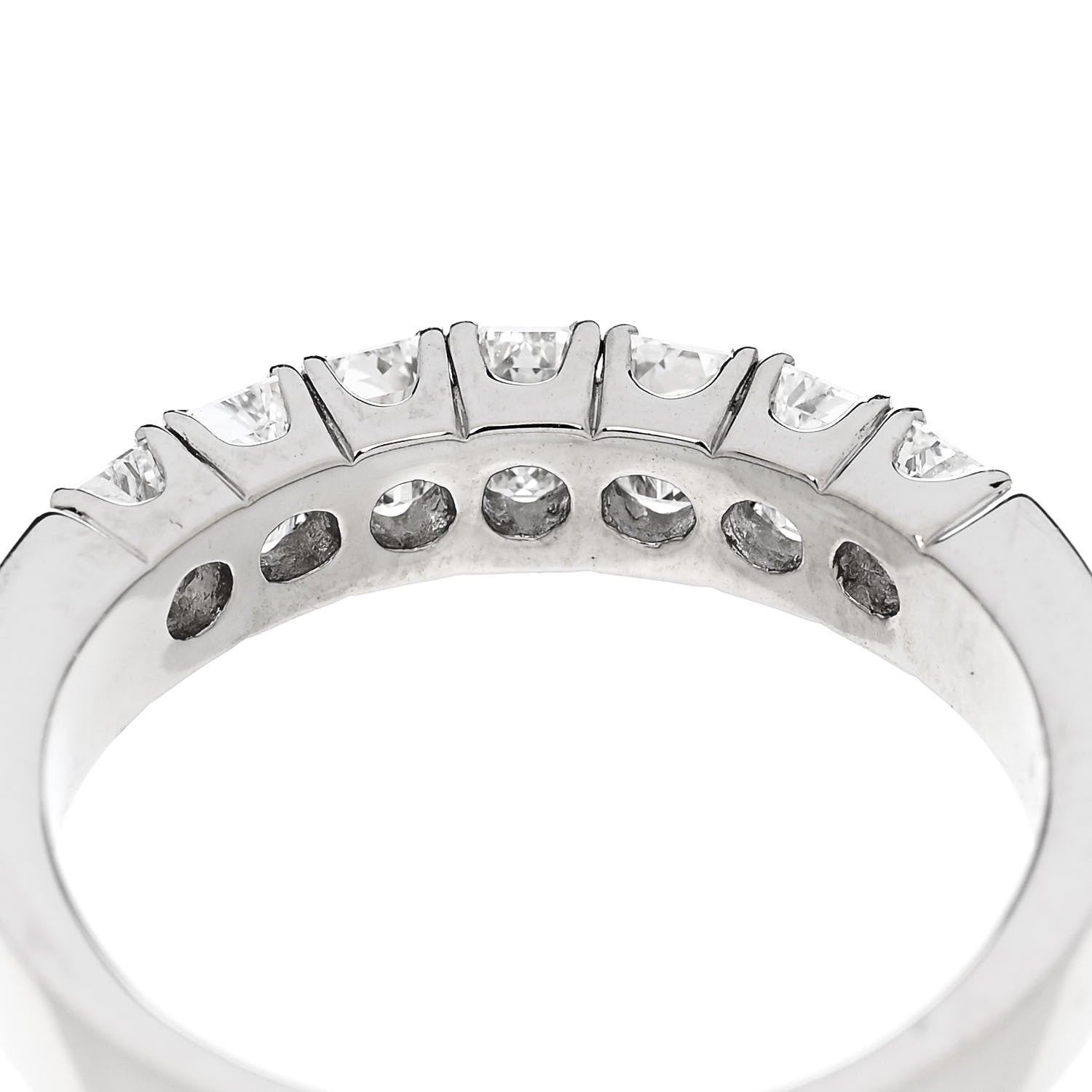 Parker & West by FASHIONPHILE Platinum Diamond 2.20ctw Emerald Cut Half Eternity Band Ring  66 11.5 8 of 10
