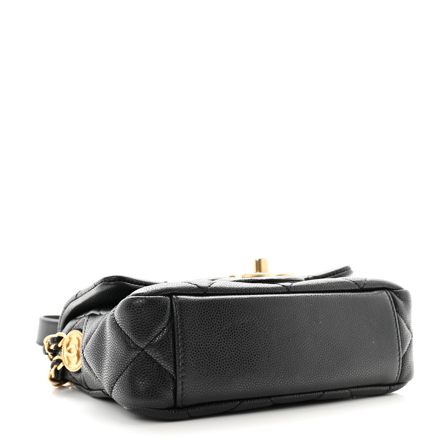 Chanel Caviar Quilted Mini Twist Your Buttons Flap Black 4 of 12