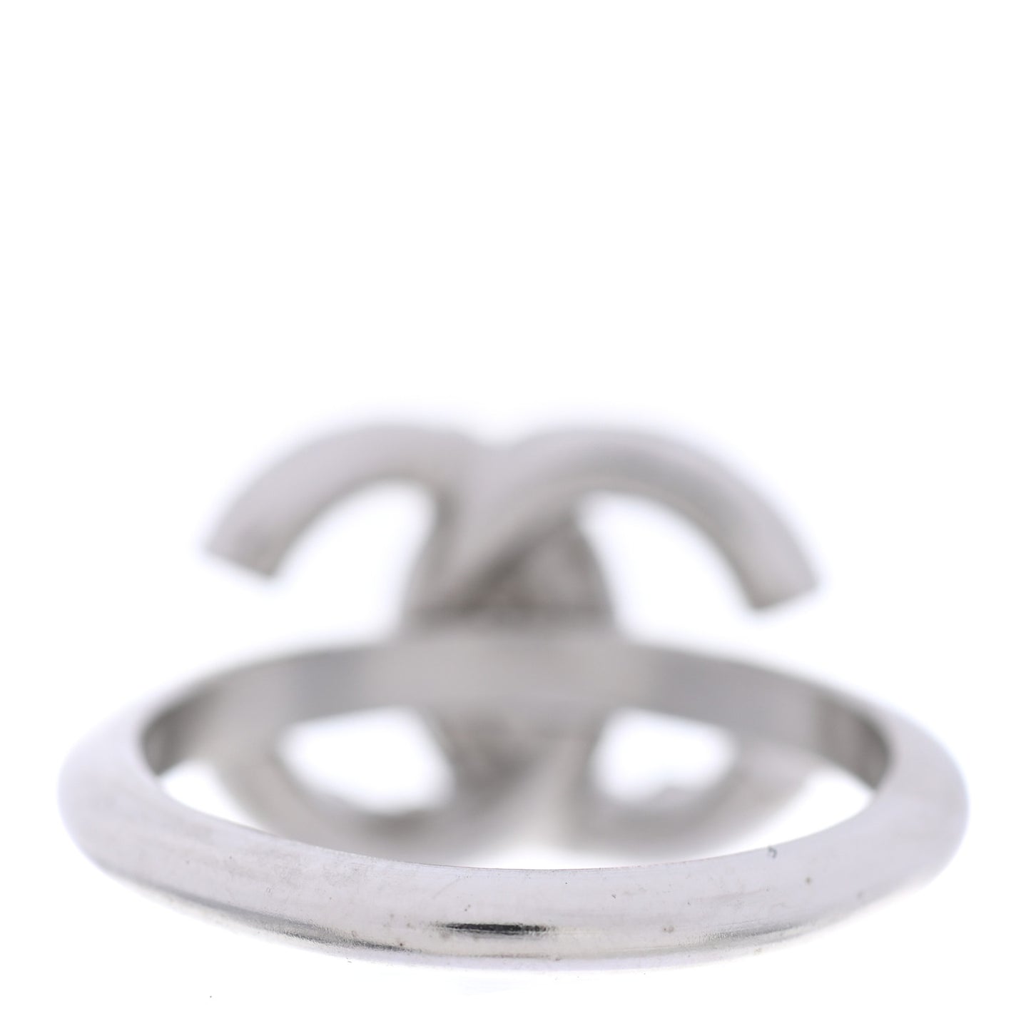 Crystal CC Ring 54 Iridescent Silver