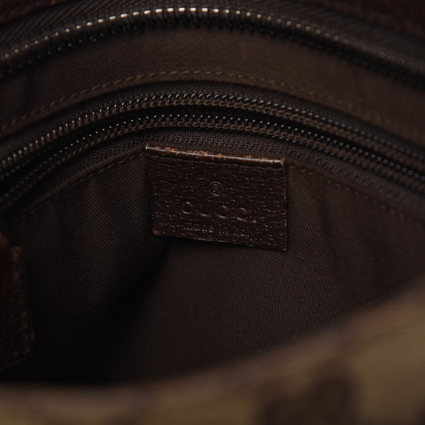 Monogram Flat Messenger Bag Dark Brown