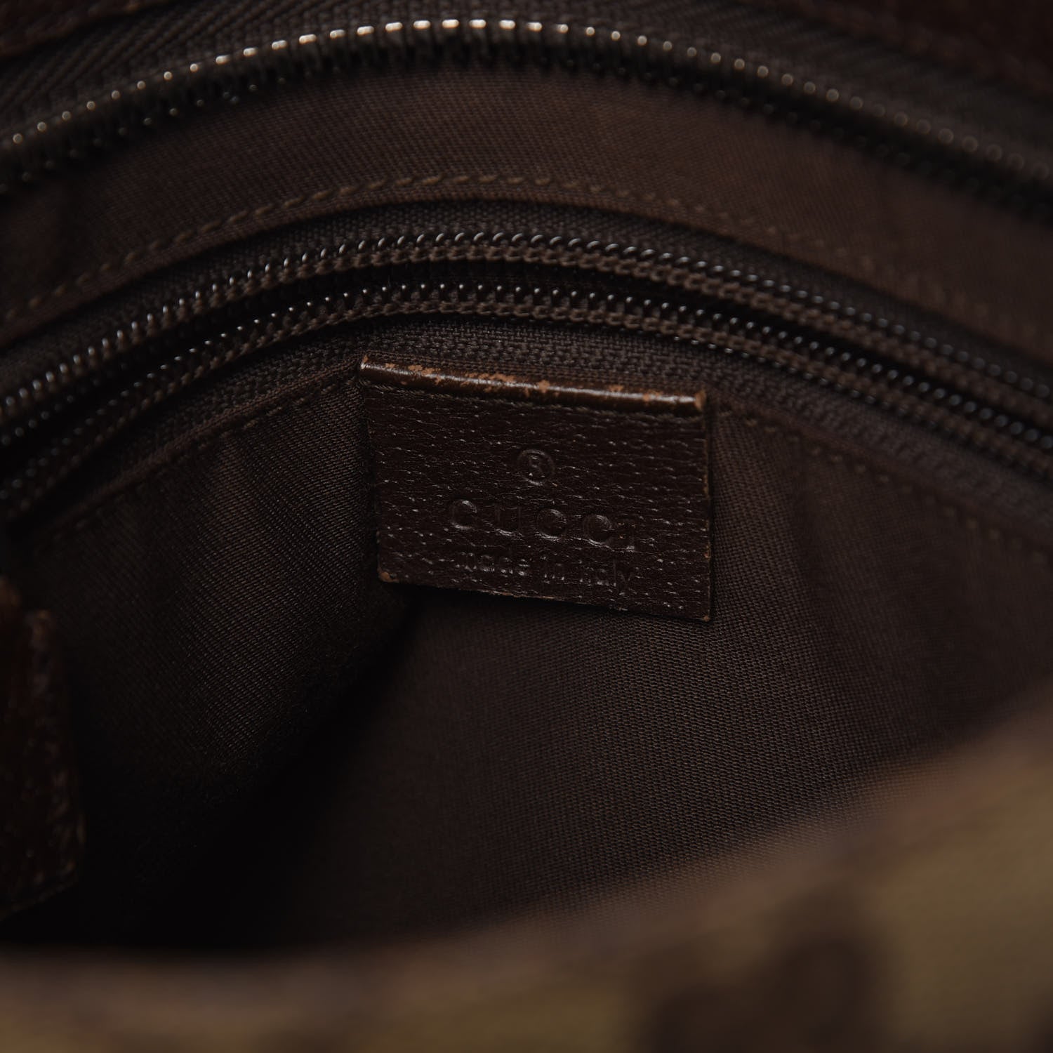 Gucci Monogram Flat Messenger Bag Dark Brown 8 of 10