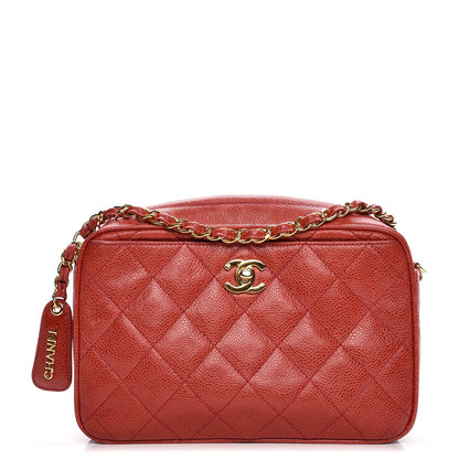 Chanel Caviar Quilted Camera Case Red 1 of 9