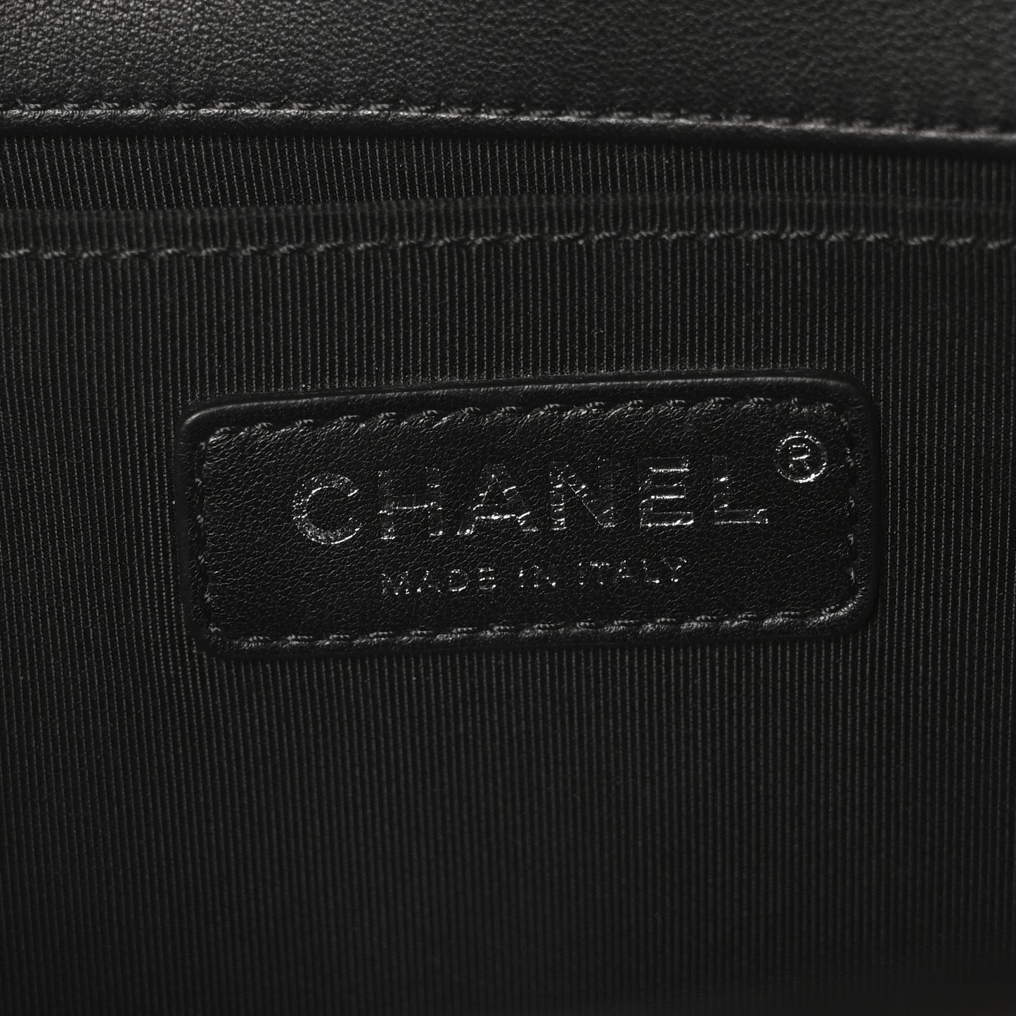 Lambskin Quilted Medium Boy Flap Black