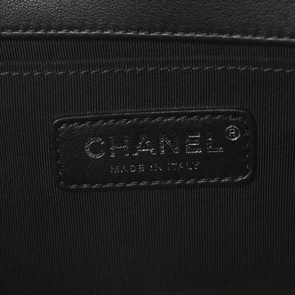 Chanel Lambskin Quilted Medium Boy Flap Black 6 of 10