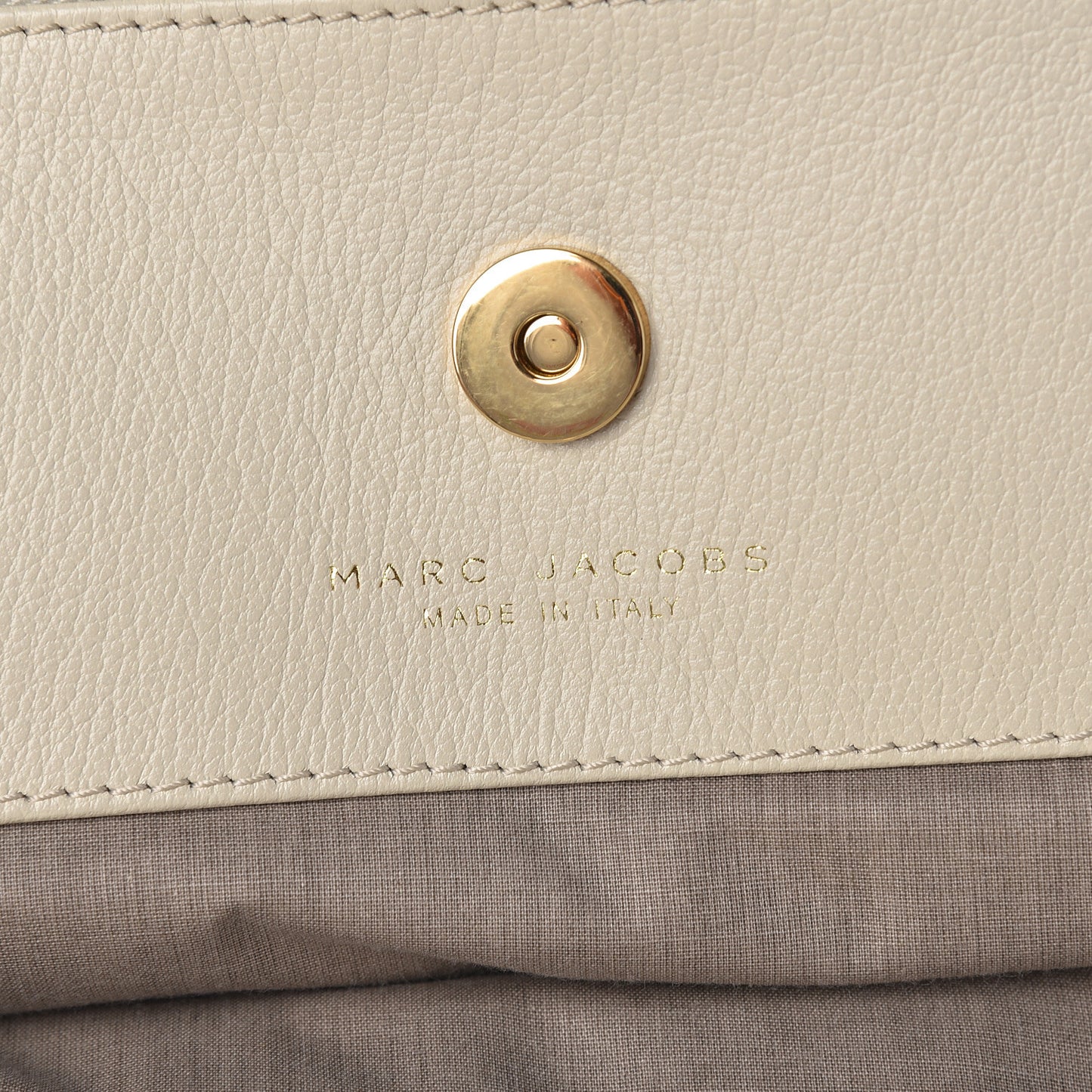 Calfskin Mix Quilted Shoulder Bag Ivory