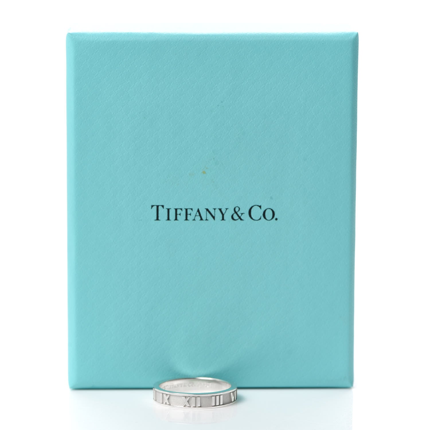 Tiffany Sterling Silver Narrow Atlas Ring 59 8.75 6 of 6