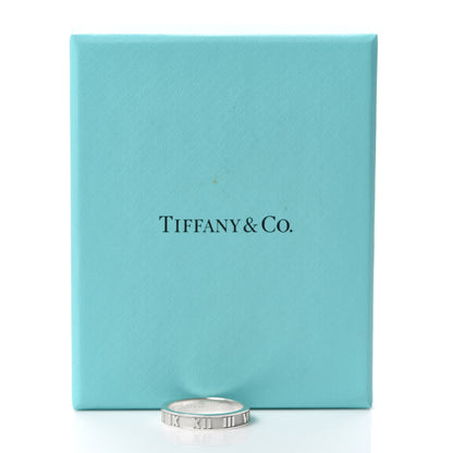 Tiffany Sterling Silver Narrow Atlas Ring 59 8.75 6 of 6