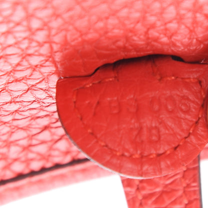 Hermes Taurillon Clemence Evelyne TPM Rouge De Coeur 7 of 9