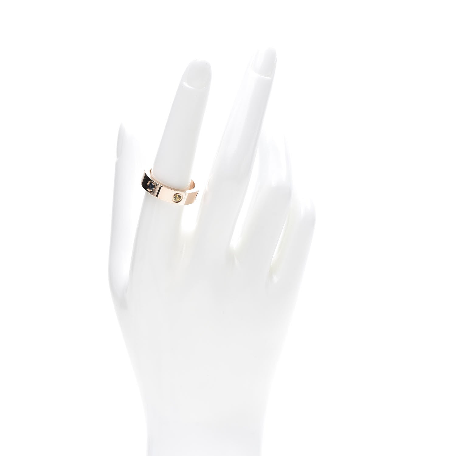 Cartier 18K Pink Gold Sapphire Garnet Amethyst 5.5mm LOVE Ring 57 8 2 of 5