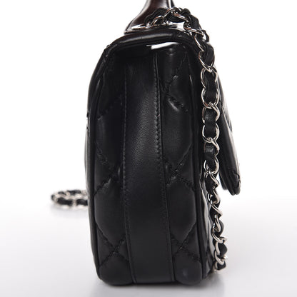 Chanel Lambskin Quilted Medium Easy Carry Flap Black 9 of 11