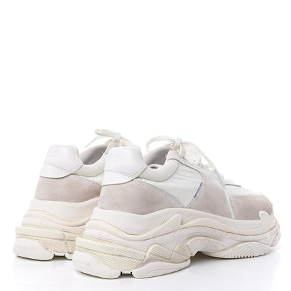 Balenciaga Nylon Suede Mens Triple S 2.0 Sneakers 44 White 4 of 8