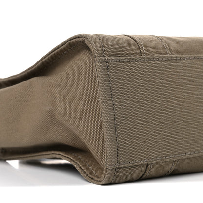 Marc Jacobs Cotton Canvas Mini The Traveler Tote Bag Slate Green 8 of 10
