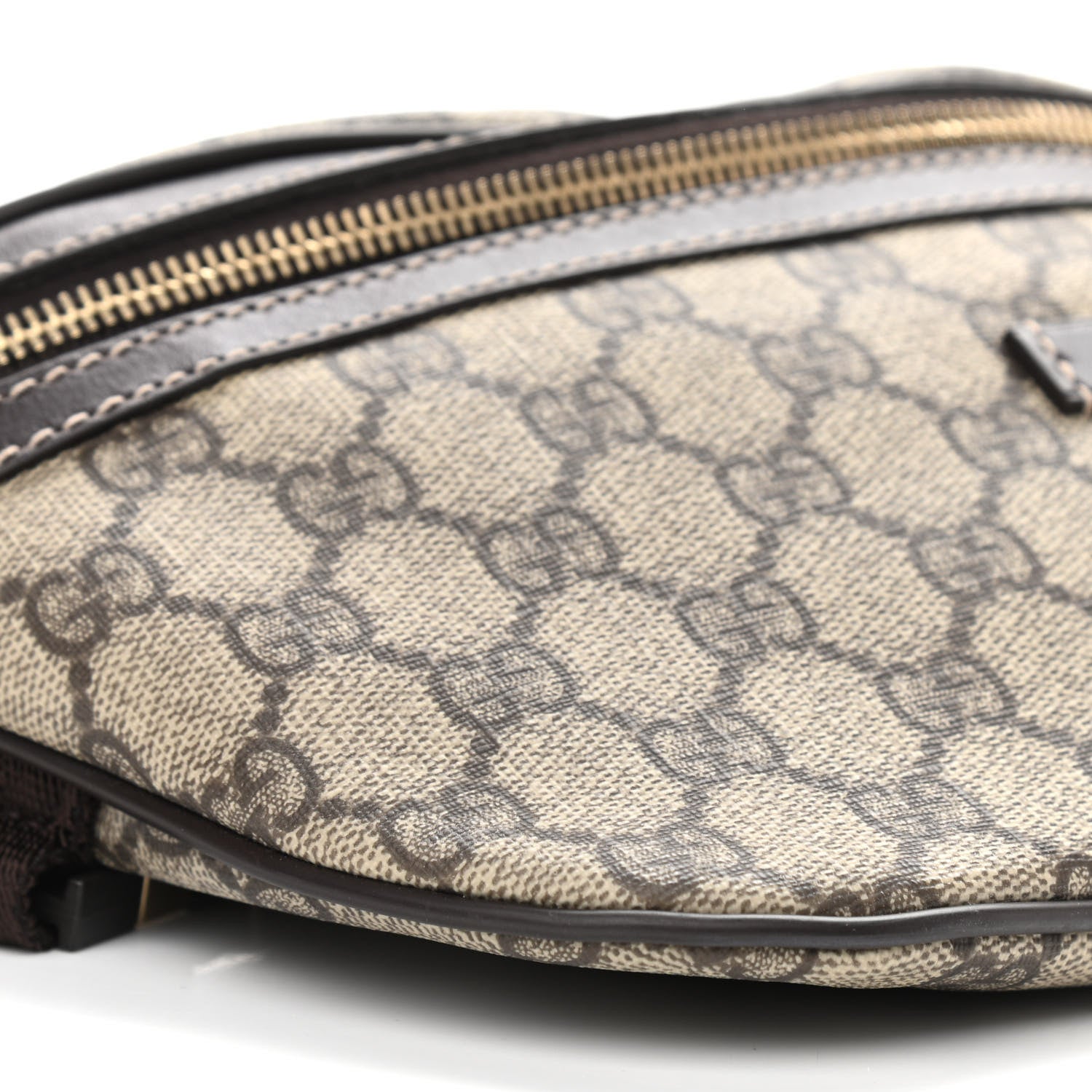 Gucci GG Supreme Monogram Belt Bag Dark Brown 9 of 10