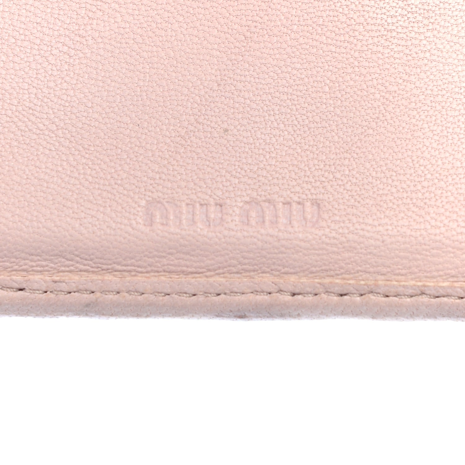 Miu Miu Nappa Matelasse Flap Wallet Cammeo 6 of 10