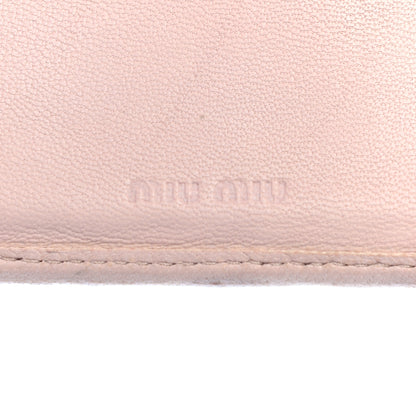 Miu Miu Nappa Matelasse Flap Wallet Cammeo 6 of 10