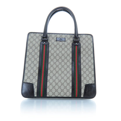 Gucci Monogram Large Web Tote Bag 1 of 11