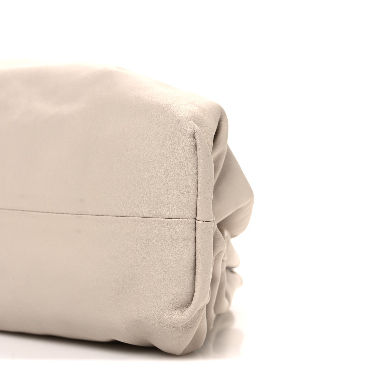 Bottega Veneta Smooth Butter Calf The Pouch Oversized Clutch Mist 11 of 11
