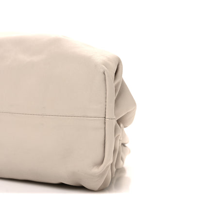 Bottega Veneta Smooth Butter Calf The Pouch Oversized Clutch Mist 11 of 11
