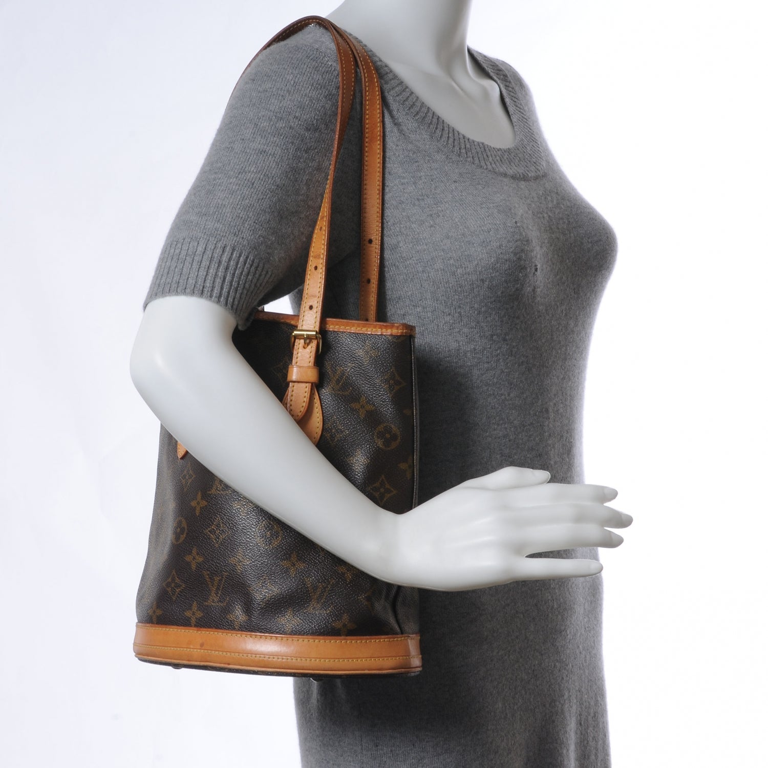 Louis Vuitton Monogram Petit Bucket 23 2 of 7