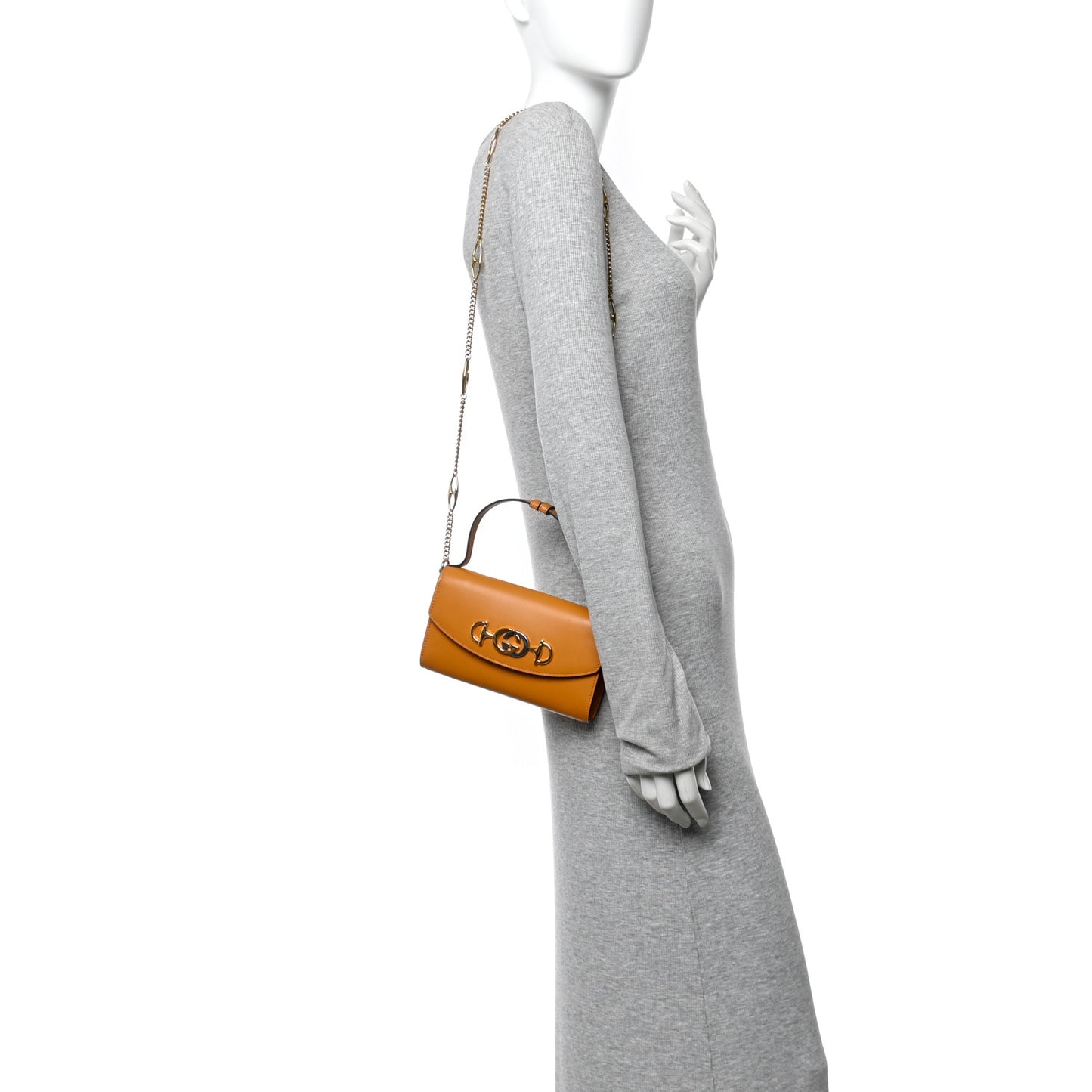 Shibuya Calfskin Mini Zumi Shoulder Bag Sun Oil