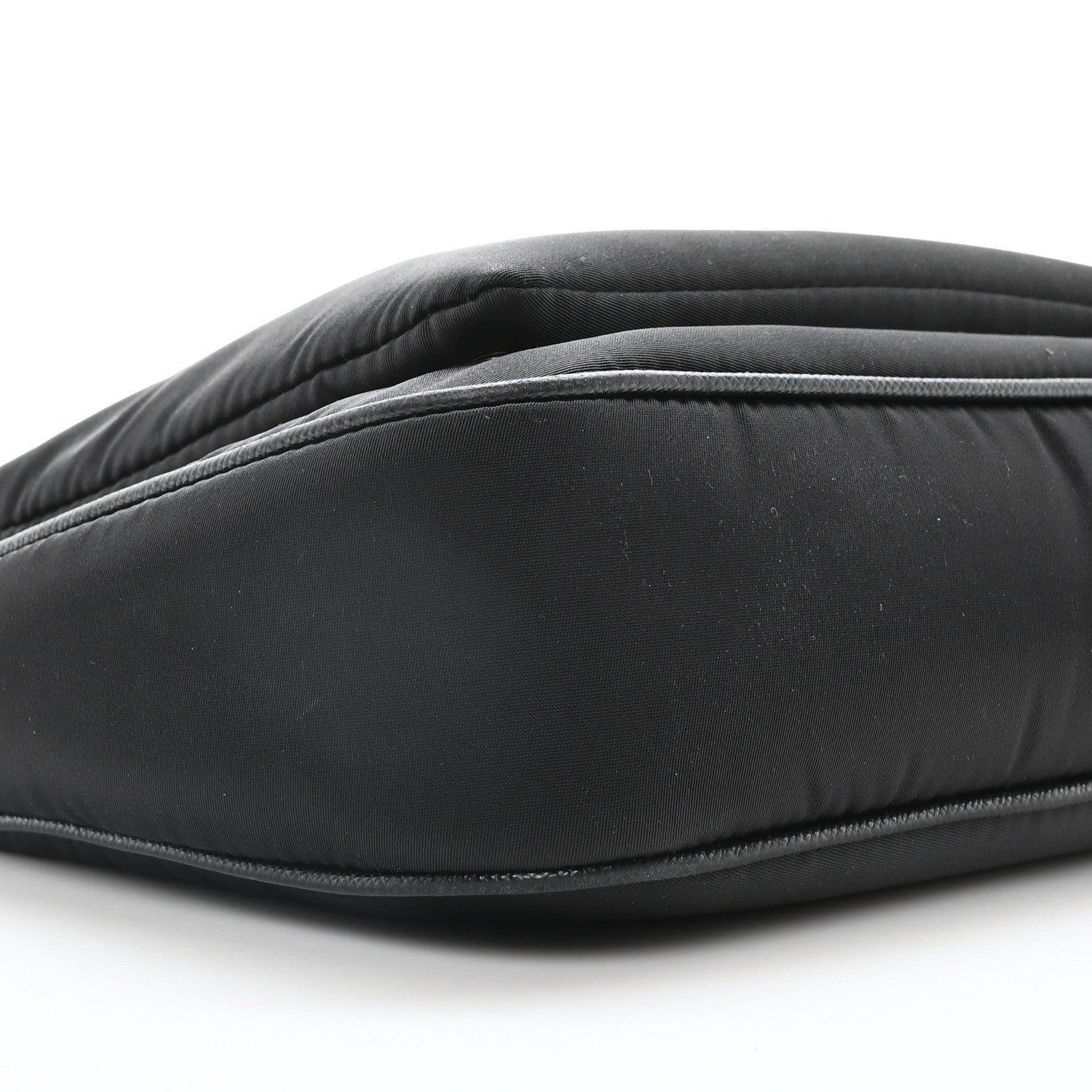 Prada Re-Nylon Saffiano Double Pouch Shoulder Bag Black 9 of 10