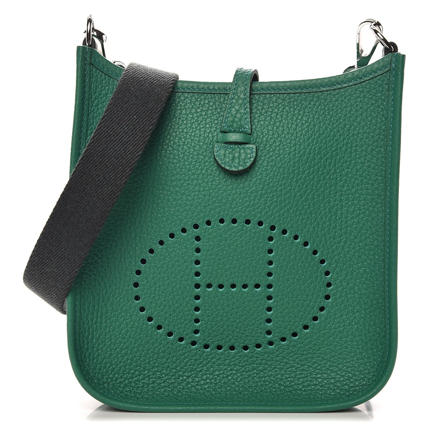 Hermes Taurillon Clemence Amazone Evelyne TPM Vert Vertigo 1 of 8