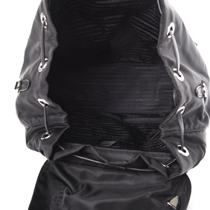 Prada Nylon New Vela Studded Backpack Black 4 of 11