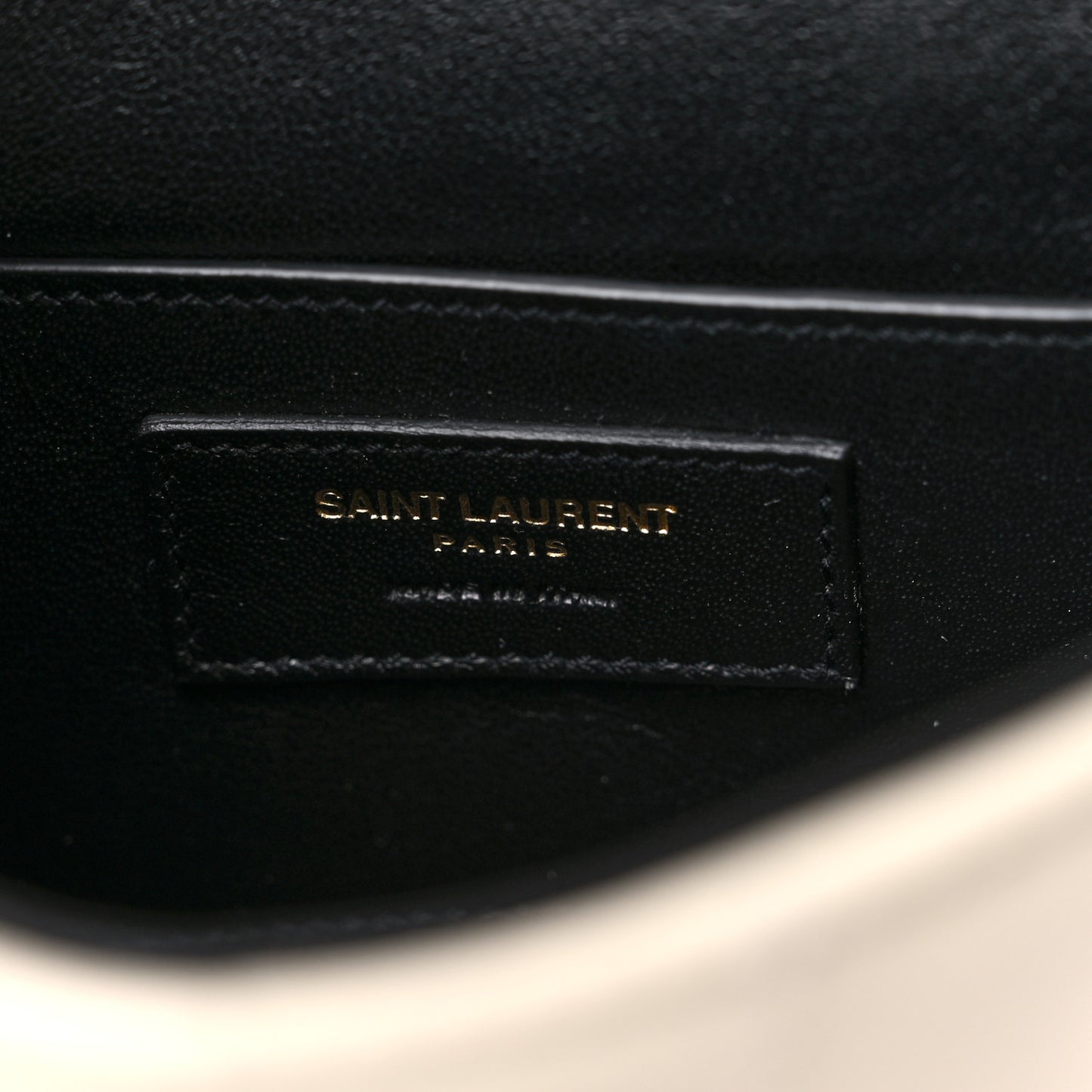 SAINT LAUREN Lambskin Matelasse Small Vicky Chain Bag White