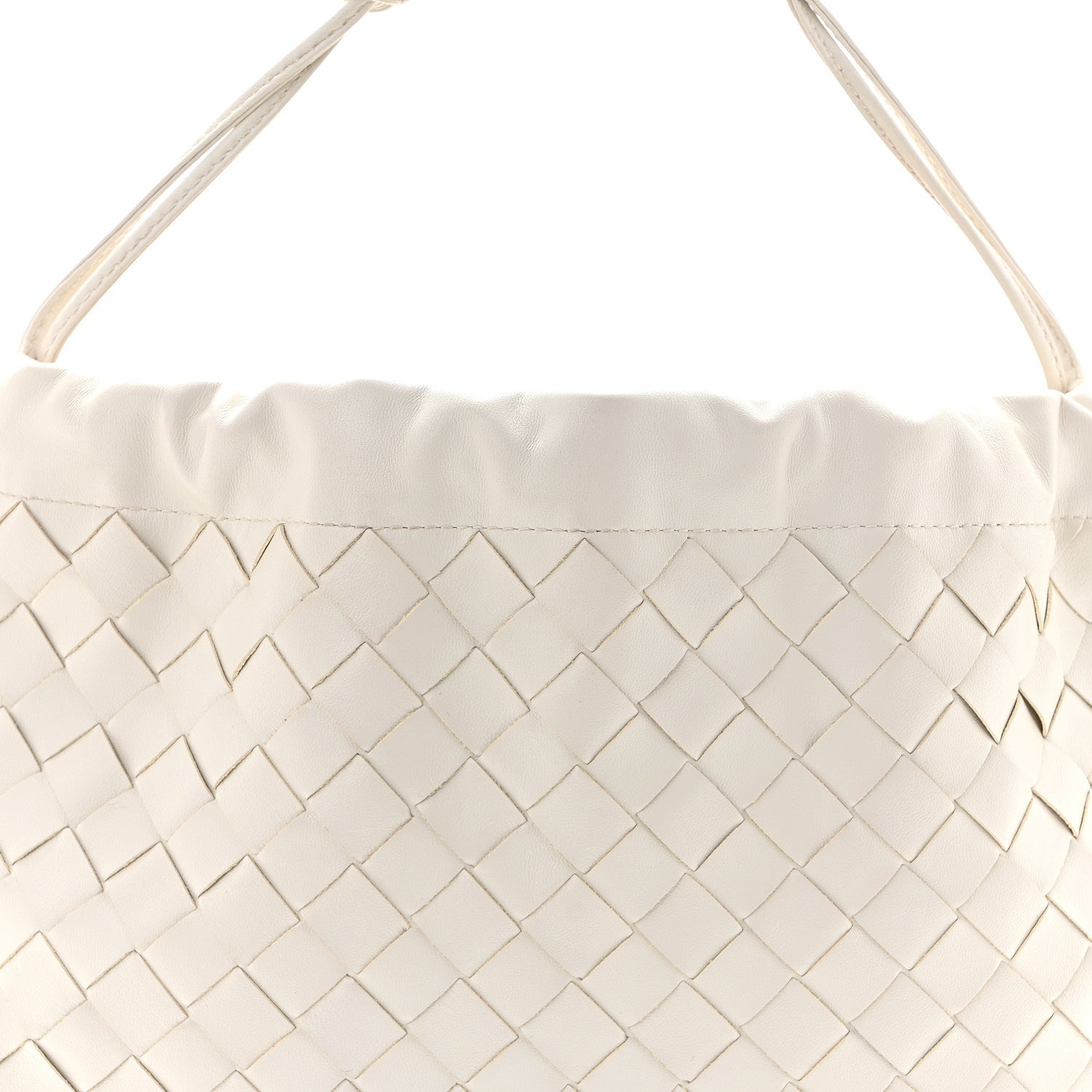 Bottega Veneta Calfskin Intrecciato Medium Dustbag Chalk 8 of 10