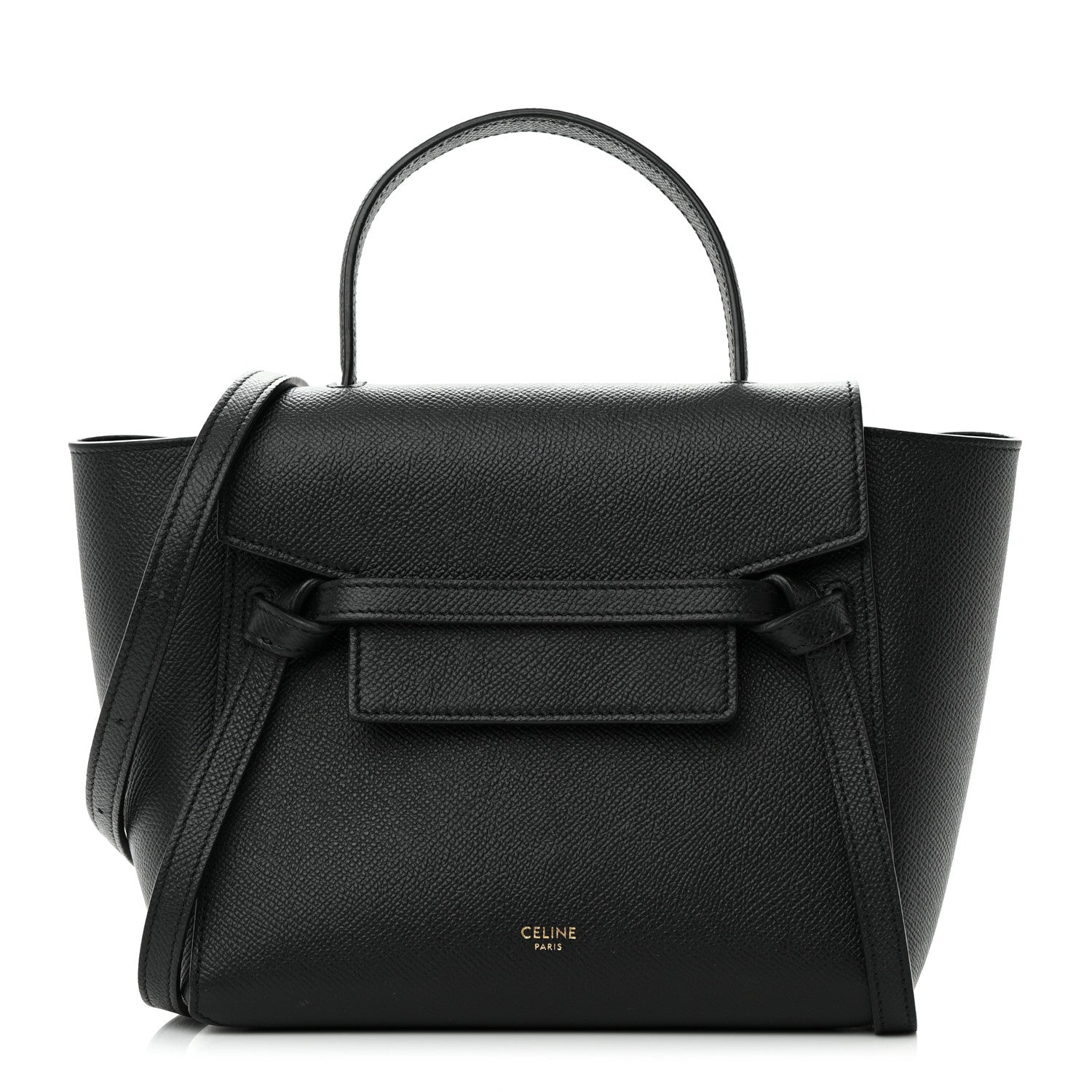 Celine Grained Calfskin Nano Belt Bag Black 1 of 13