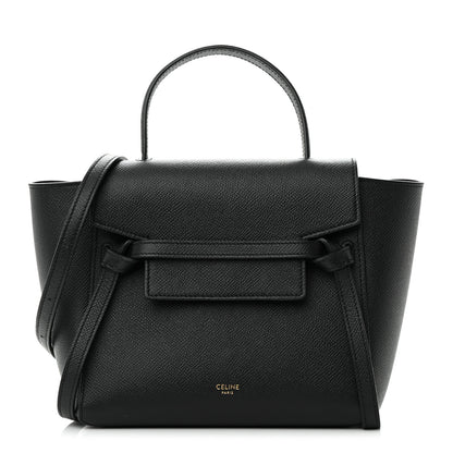 Celine Grained Calfskin Nano Belt Bag Black 1 of 13
