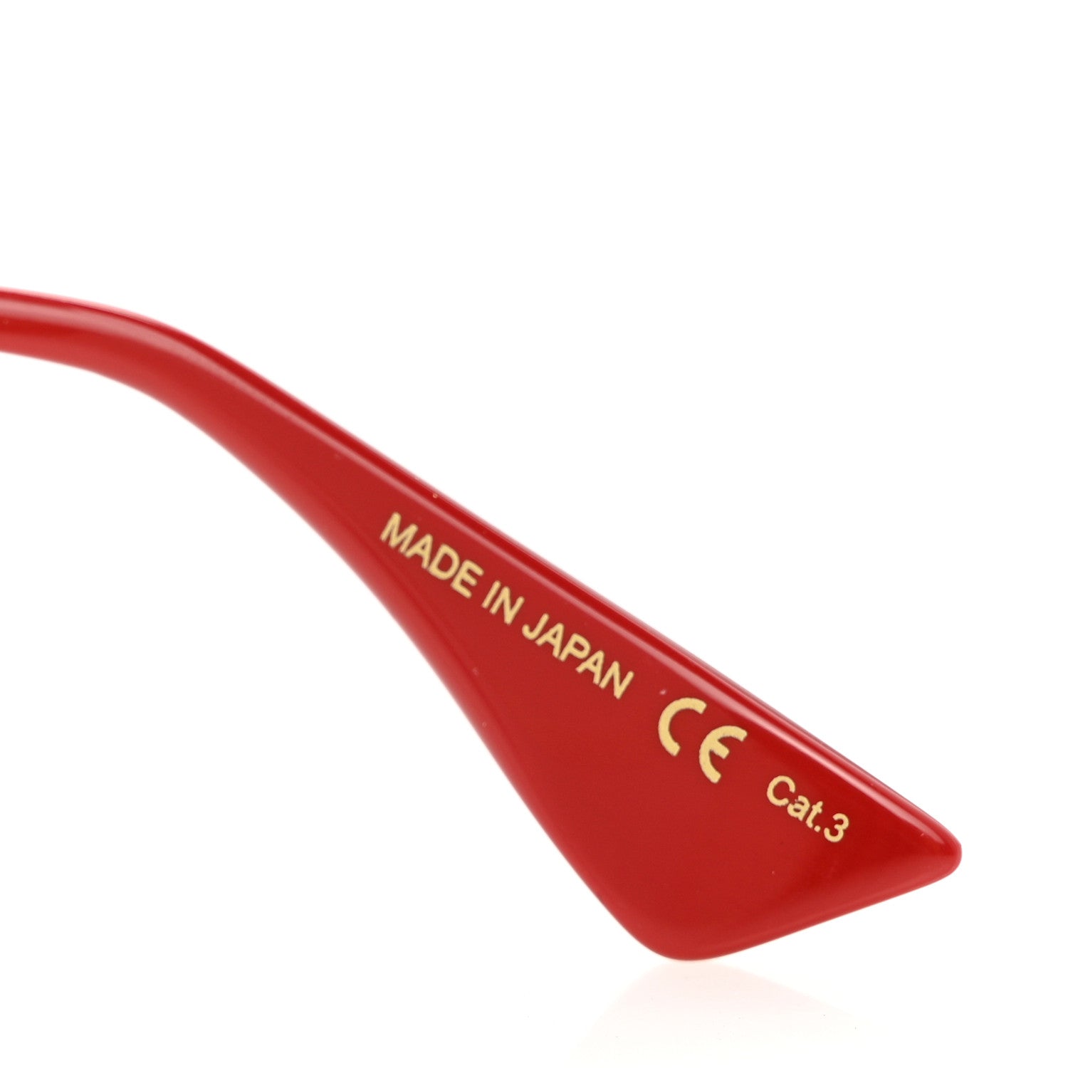 Gucci Metal Glitter Aviator Sunglasses G0227S Red Gold 6 of 7