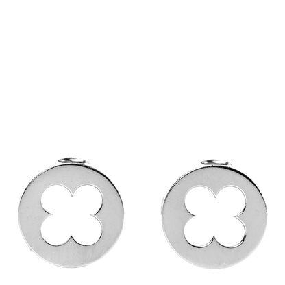Louis Vuitton 18K White Gold Empreinte Ear Studs Earrings 1 of 5