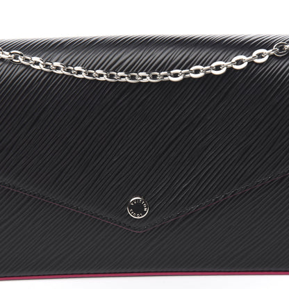 Louis Vuitton Epi Pochette Felicie Black Hot Pink 10 of 10