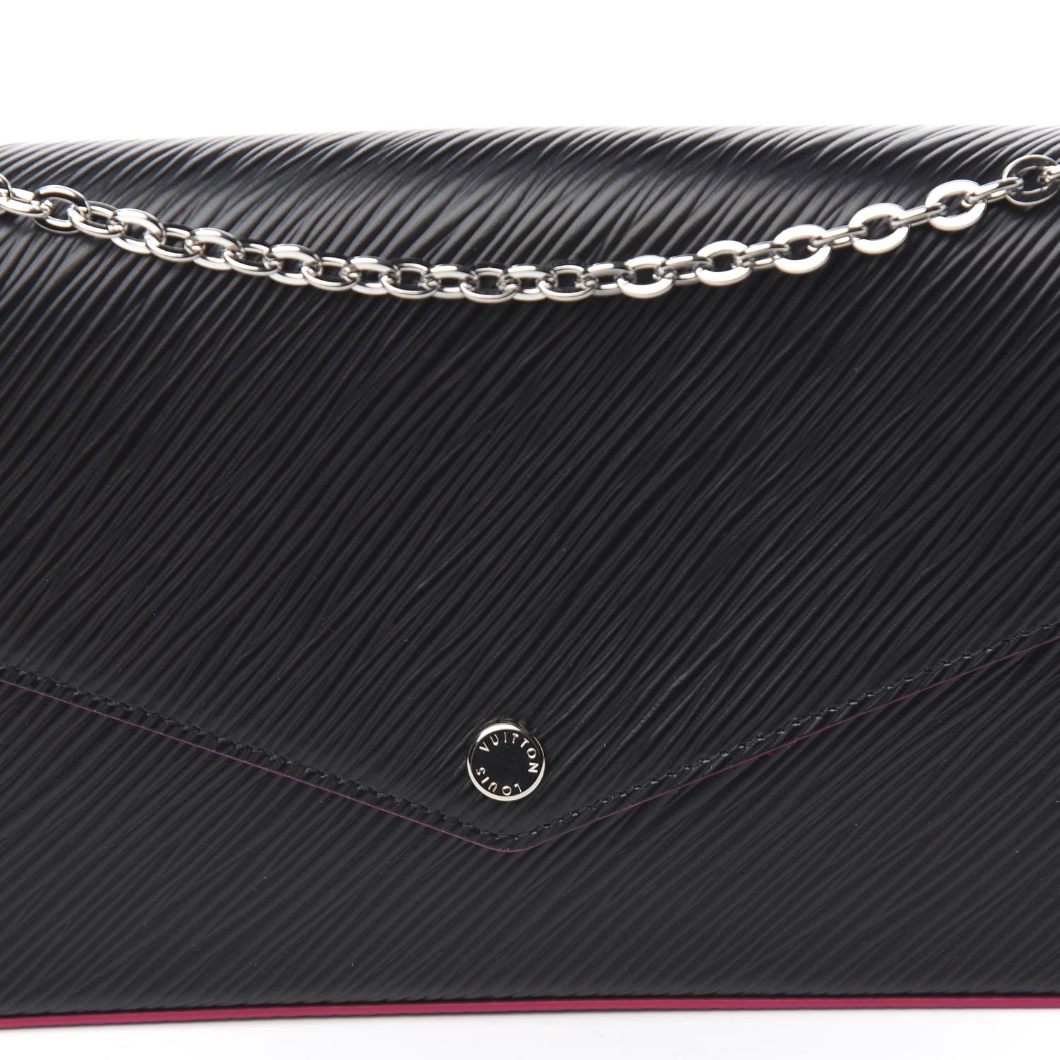 Louis Vuitton Epi Pochette Felicie Black Hot Pink 10 of 10
