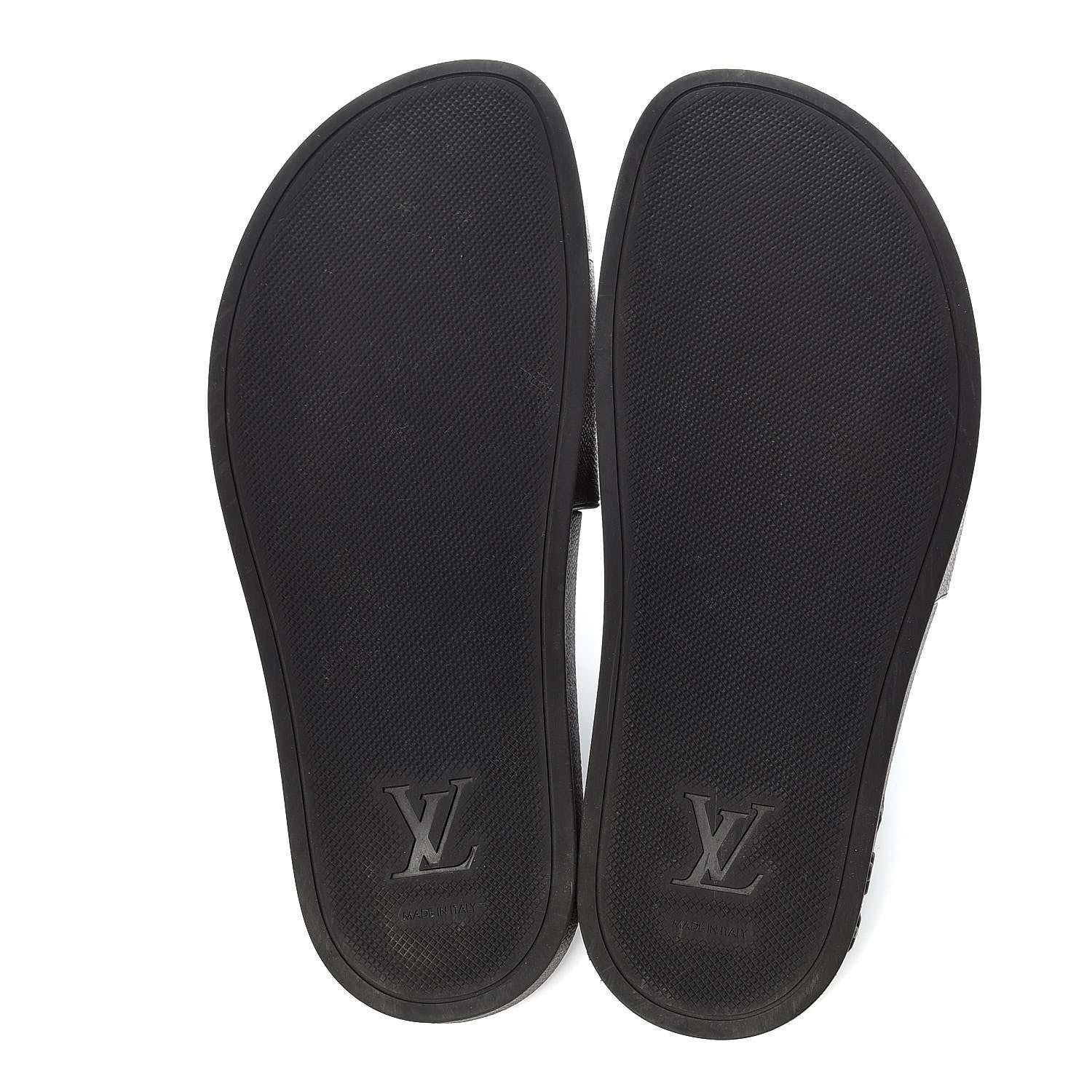 Louis Vuitton Rubber Monogram Mens Waterfront Mules 6 Macassar 7 of 9