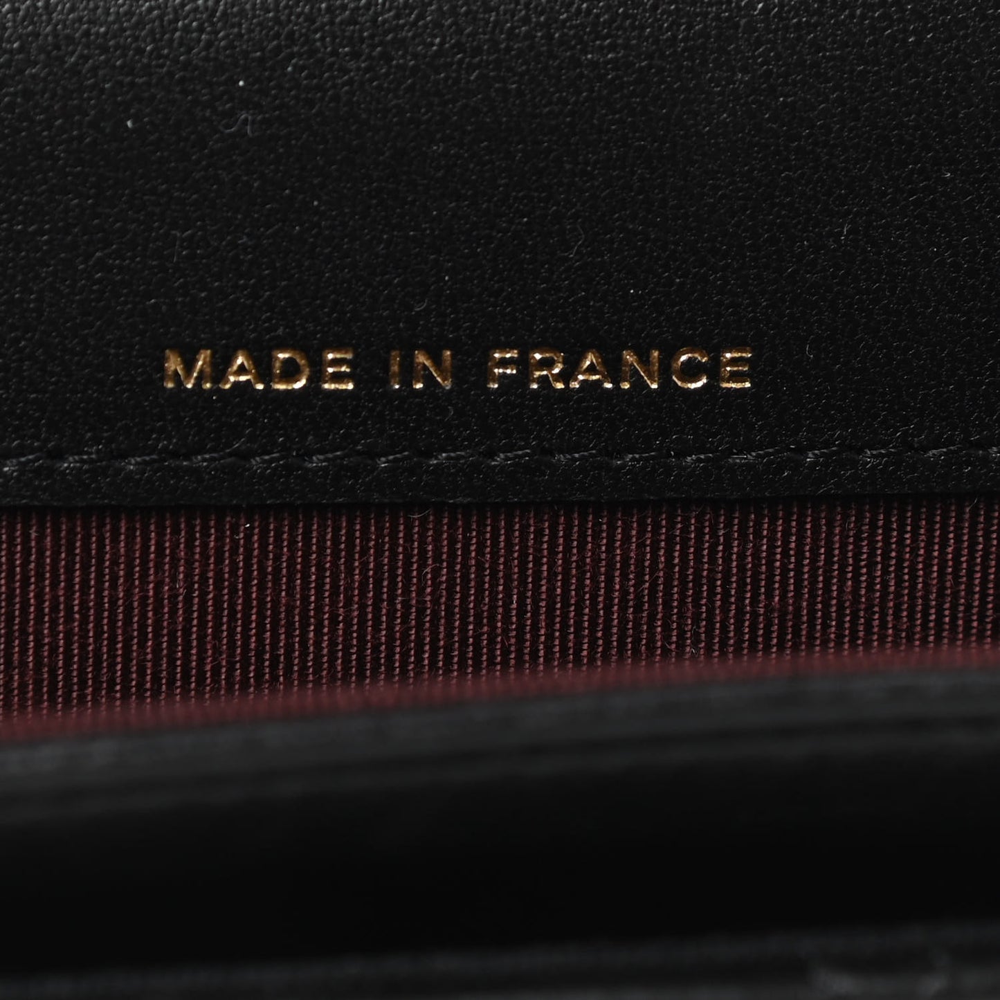 Lambskin Quilted Flap Card Holder Wallet Black
