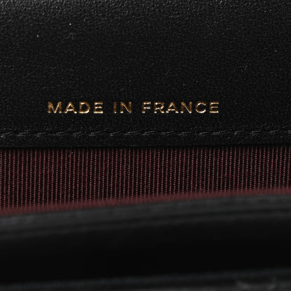 Chanel Lambskin Quilted Flap Card Holder Wallet Black 7 of 8