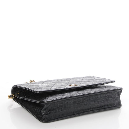 Chanel Caviar Quilted Wallet On Chain WOC Black 4 of 10