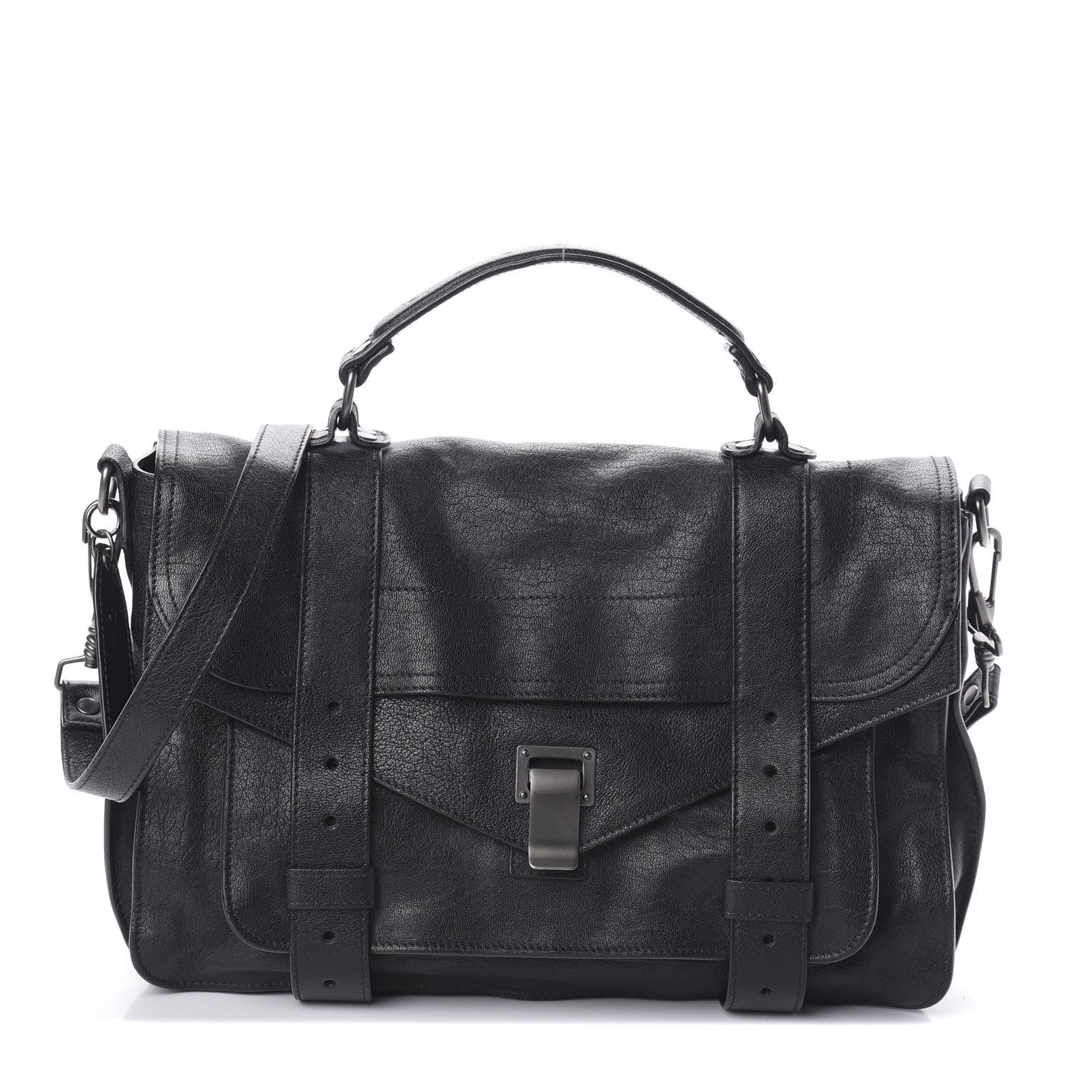 Proenza Schouler Lambskin Medium PS1 Satchel Black 1 of 9