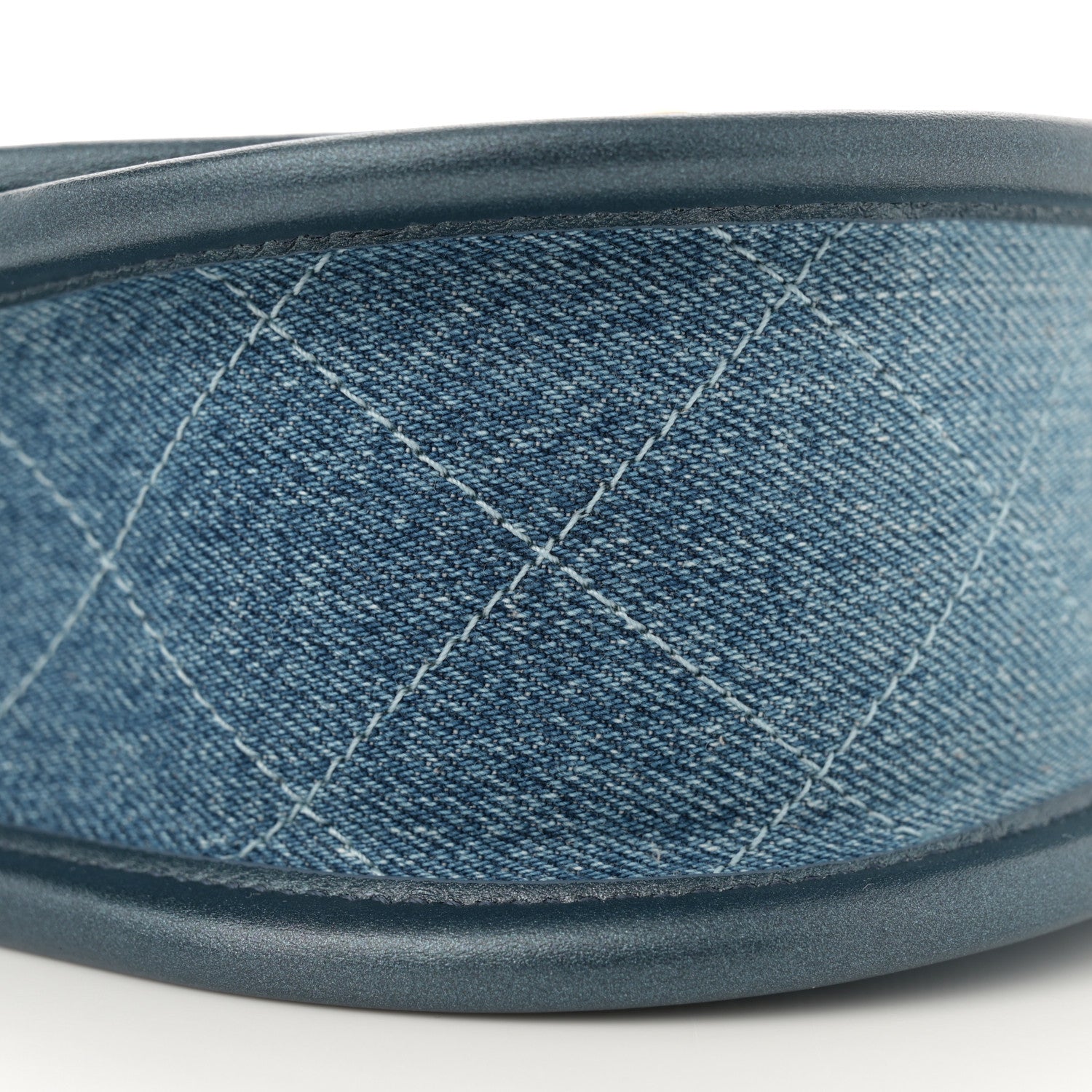 Chanel Washed Denim Quilted Small Messenger Flap Blue 9 of 11