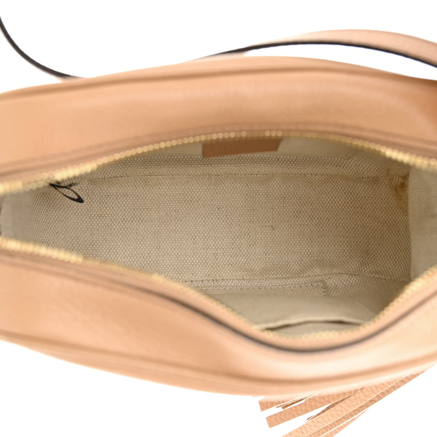 Pebbled Calfskin Small Soho Disco Bag Camelia