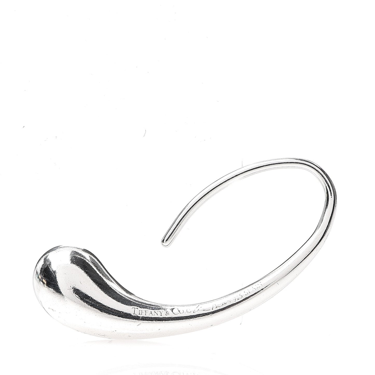 Sterling Silver Elsa Peretti Teardrop Hoop Earrings
