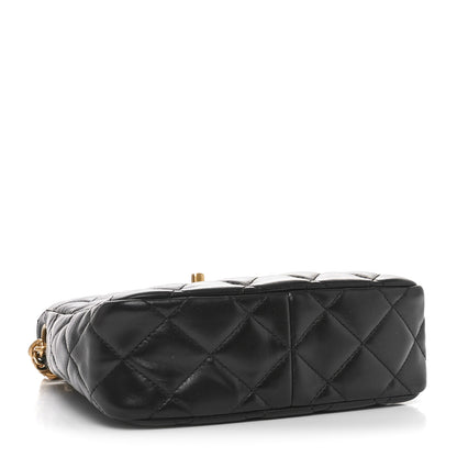 Chanel Lambskin Quilted Pillow Crush Hobo Black 4 of 10